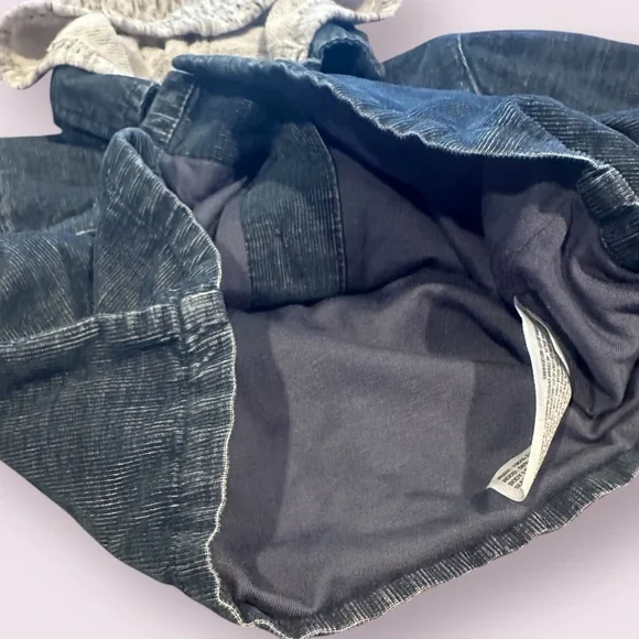 Baby Cat & Jack Hooded Blue Corduroy Button Front Shirt Jacket Size 6-9 Months - Picture 6 of 9